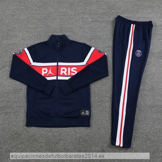 Nuevo Conjunto Completo Ropa Deportiva Con Cremallera Larga Paris Saint Germain 23/24 Azul Rojo Blanco Baratas